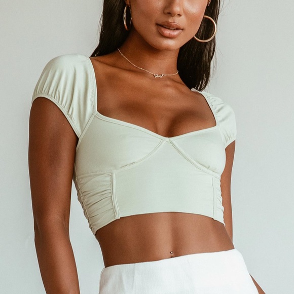 Princess Polly Tops - Green Princess Polly Top